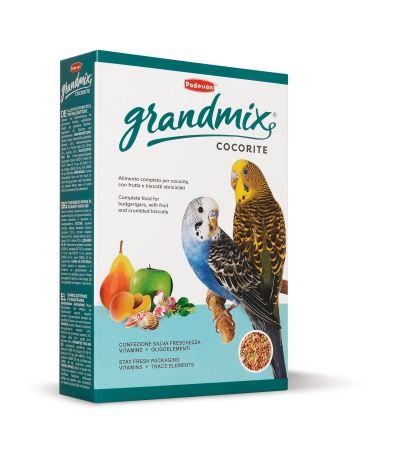 Padovan GRANDMIX Cocorite комплексный корм для маленьких попугаев, 400 гр.