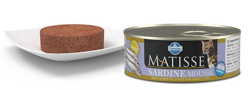 Корм влажный Matisse Mousse Sardine мусс с сардинами для взрослых кошек, 300 гр.