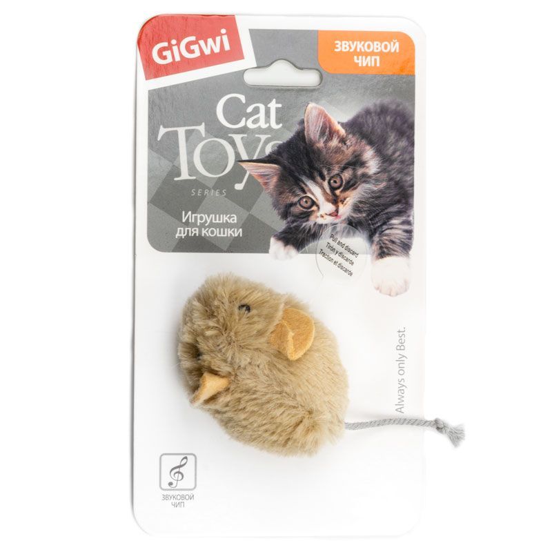 GiGwi: Игрушка Мышка со звуковым чипом, для кошек 