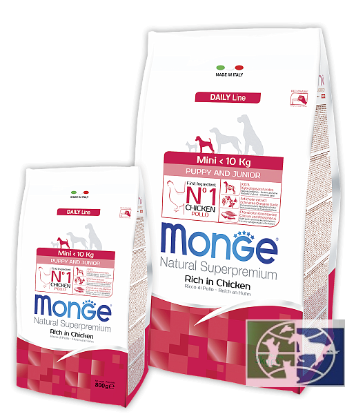 Monge: Dog Mini, корм для щенков мелких пород, 3 кг