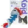 Petstages: игрушка Play "Fish Bone" голубая, для кошек