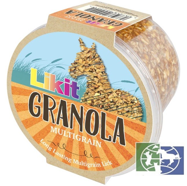Likit: Большой ликит-лизунец Granola Original, 650 гр., вкусные зерна: кукуруза, пшеница, ячмень, овёс
