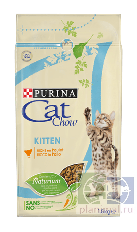 Сухой корм для котят, беременных и кормящих кошек Purina Cat Chow, домашняя птица, 7 кг