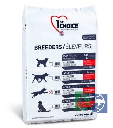 1st Choice Breeders Performance корм для активных собак всех пород с курицей, 20 кг 