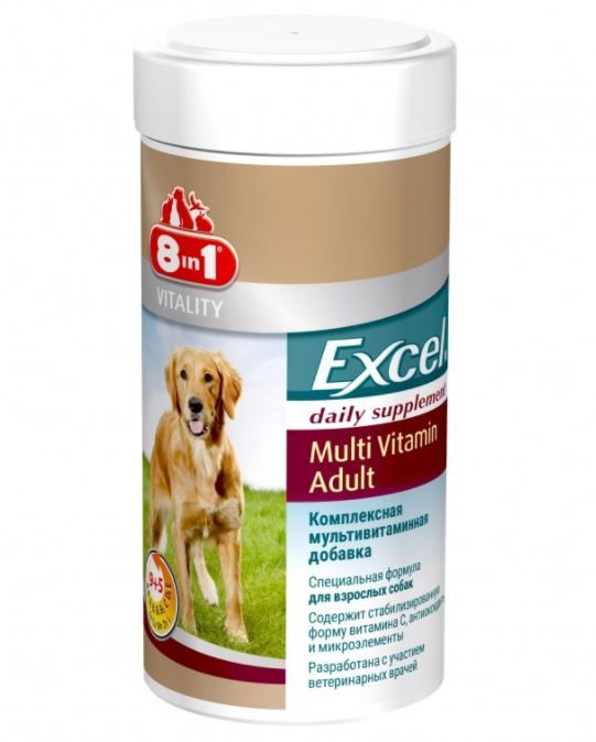 8 in 1: Эксель Мультивитамины для взрослых собак, 70 табл.
