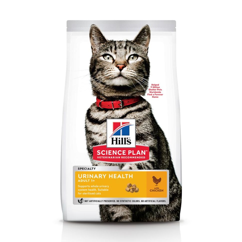 Hill's: Cat Sterilised urinary health adult, сухой корм, для стерилизованных кошек, склонных к мочекаменной болезни, 1,5 кг