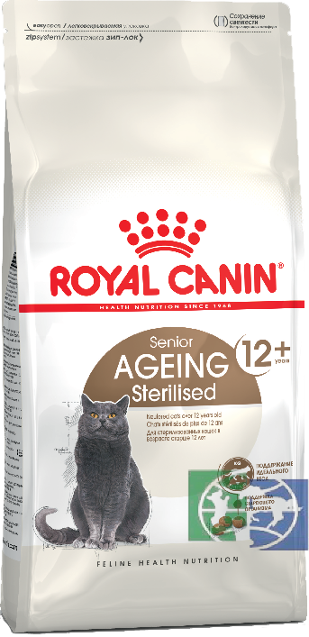 RC Ageing Sterilised 12+, 0,4 д/стерилиз./кастрир. кошек после 12 лет