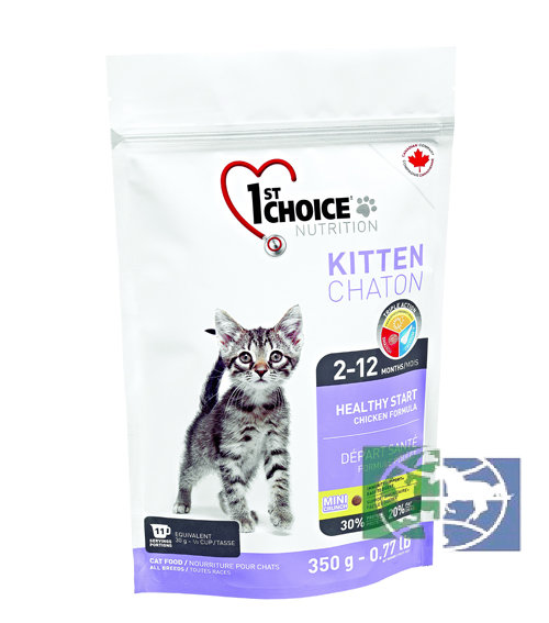 1st Choice «Здоровый Старт» сухой корм для котят (на основе курицы), 350 гр.