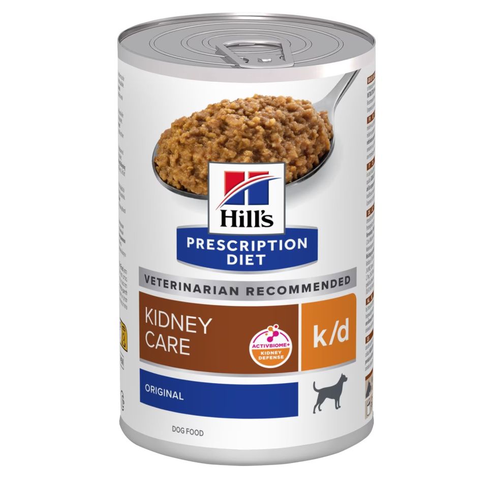 Hill's: Dog k/d, консервы при заболеваниях почек и МКБ, для собак, 370 гр
