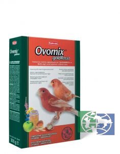 Padovan Корм OVOMIX GOLD Rosso комплексный/яичный д/птенцов с красным оперением. 1 кг