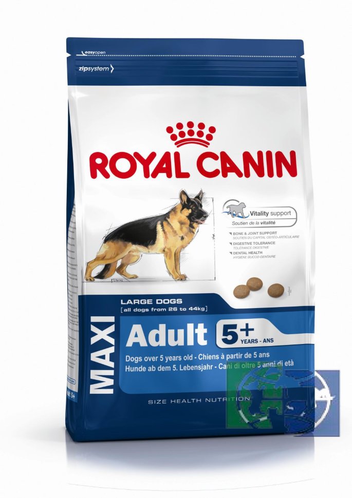 RC Maxi adult 5+, корм д/крупных стареющих собак 5-8 лет, 15 кг