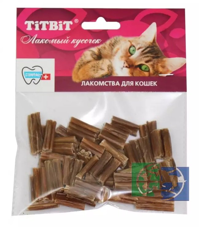 TiTBiT: кишки говяжьи мини  для кошек, 30 гр.