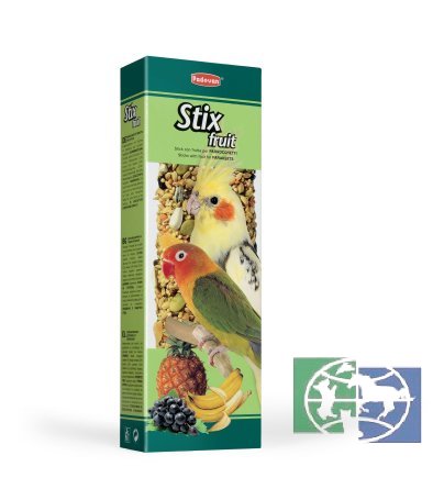 Padovan Лакомства STIX FRUIT палочки фруктовые для средних попугаев, 100 гр.
