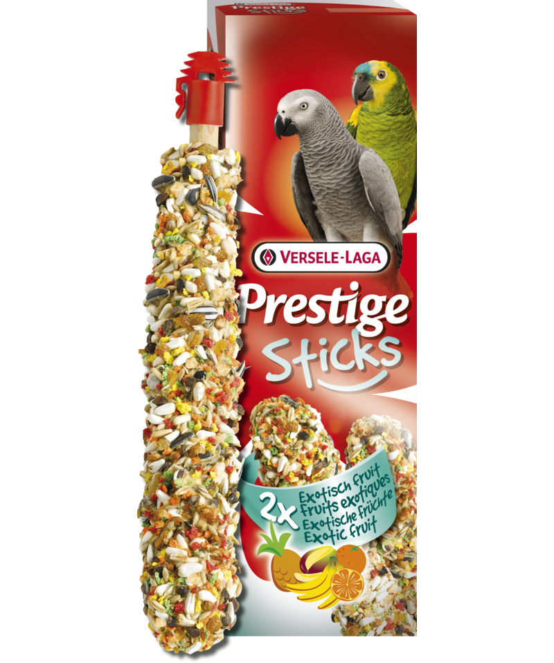 VERSELE-LAGA Палочки для крупных попугаев с экзотическими фруктами 2 х 70 г