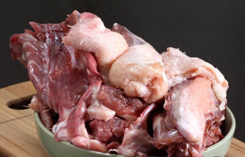 ЕкаПёс: Утка Эконом, позвоночник утки, ребра утки с остатками мяса на кости, 1 кг