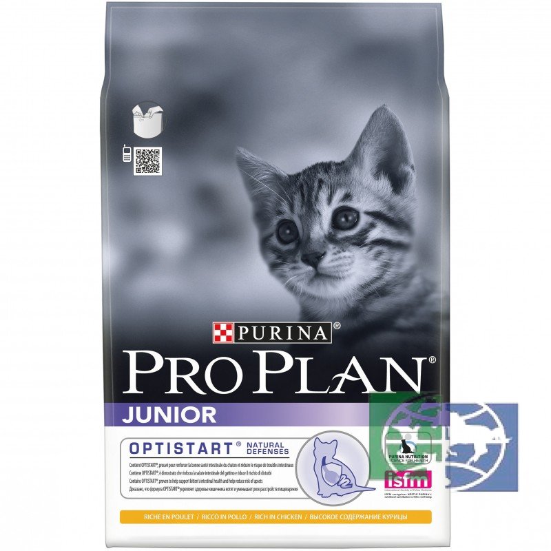 Сухой корм для котят Purina Pro Plan Junior, курица, пакет, 3 кг