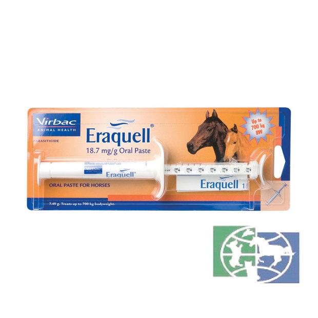 Virbac: Eraquell, ивермектин, паста д/лошад. на 700 кг, 18,7 гр., шприц