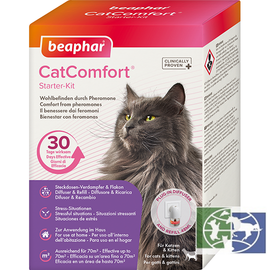 Beaphar Успокаивающий диффузор CatComfort со сменным блоком для кошек, 48 мл, 125 гр.
