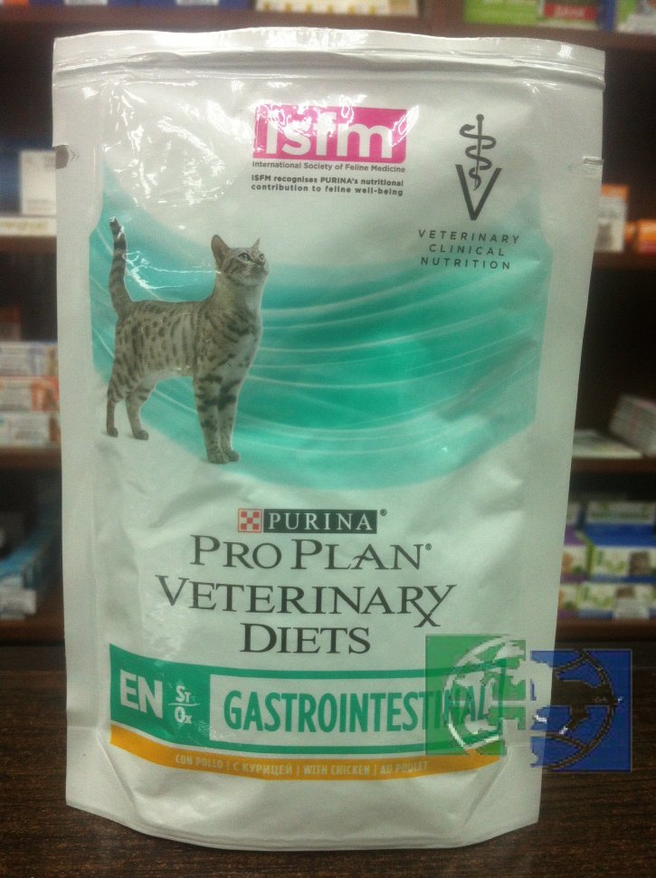 Консервы Purina Pro Plan Veterinary Diets EN для кошек при расстройствах пищеварения, с курицей, 85 гр.