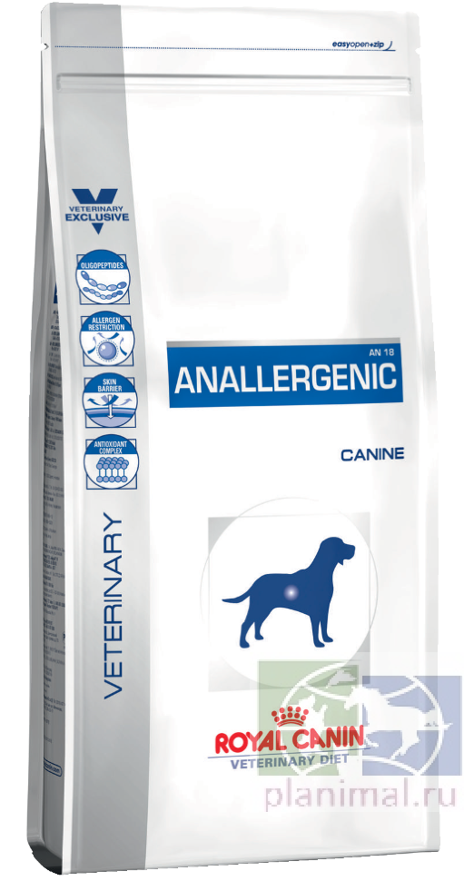 RC Anallergenic AN18 canin диета для собак при пищевой аллергии или непереносимости, 3 кг