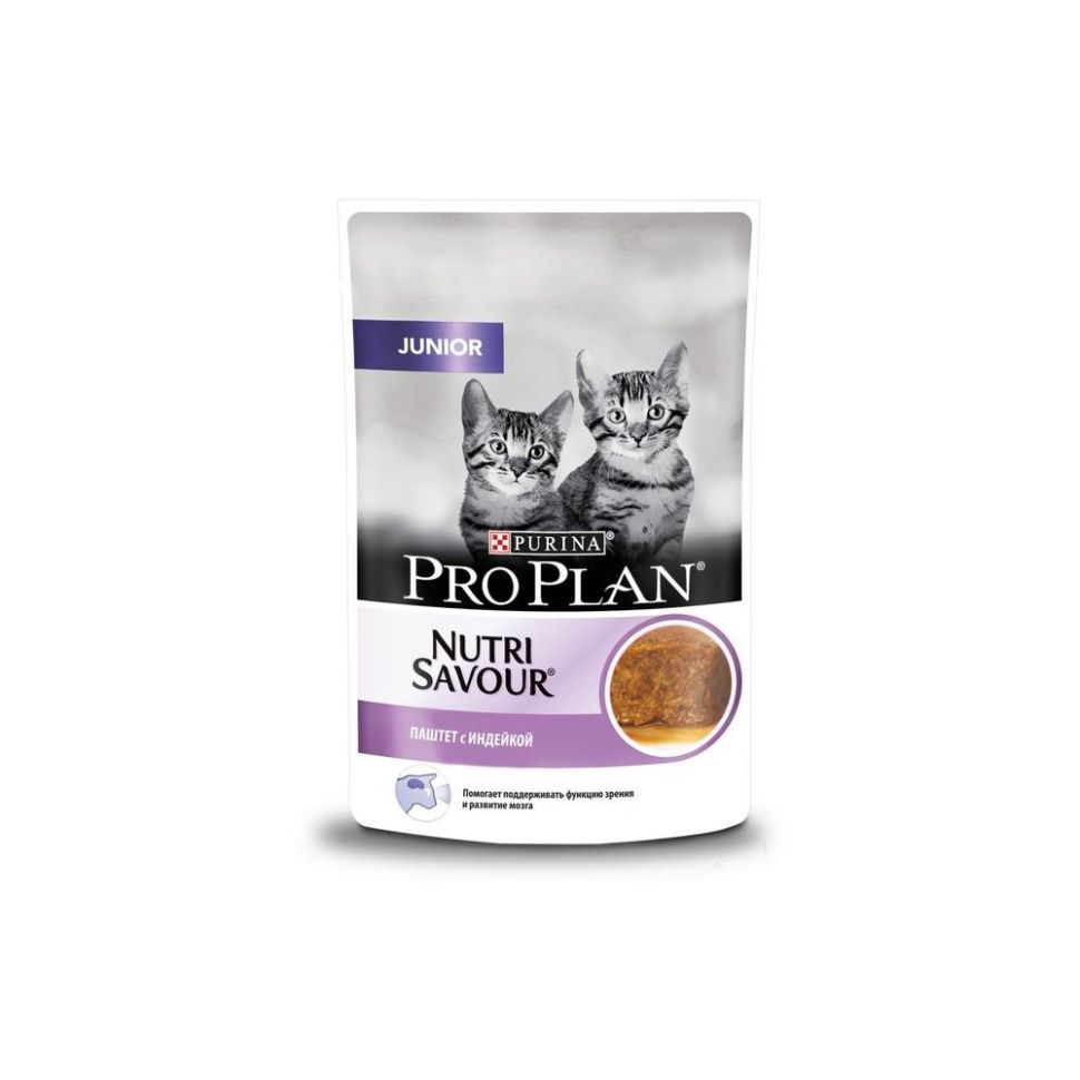 Purina: Pro Plan консервированный корм, паштет с индейкой, для котят, 85 гр