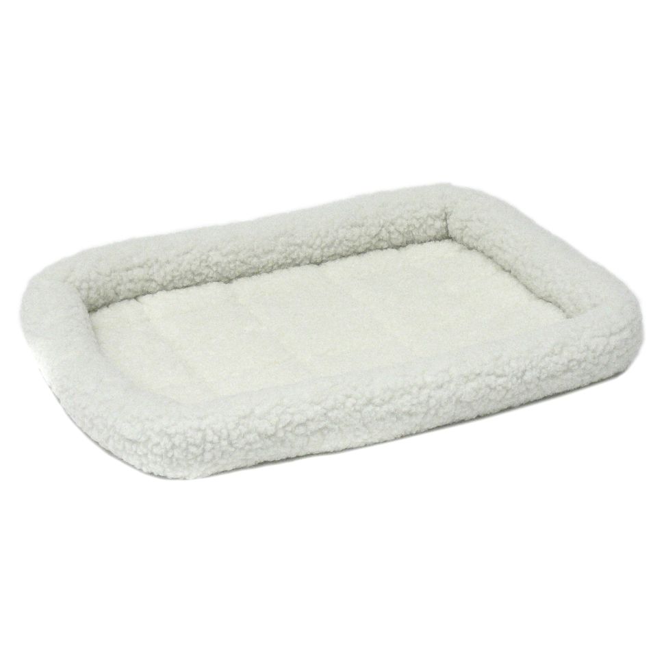 MidWest: Лежанка Pet Bed, для собак и кошек, флисовая, белая, 55 х 33 см