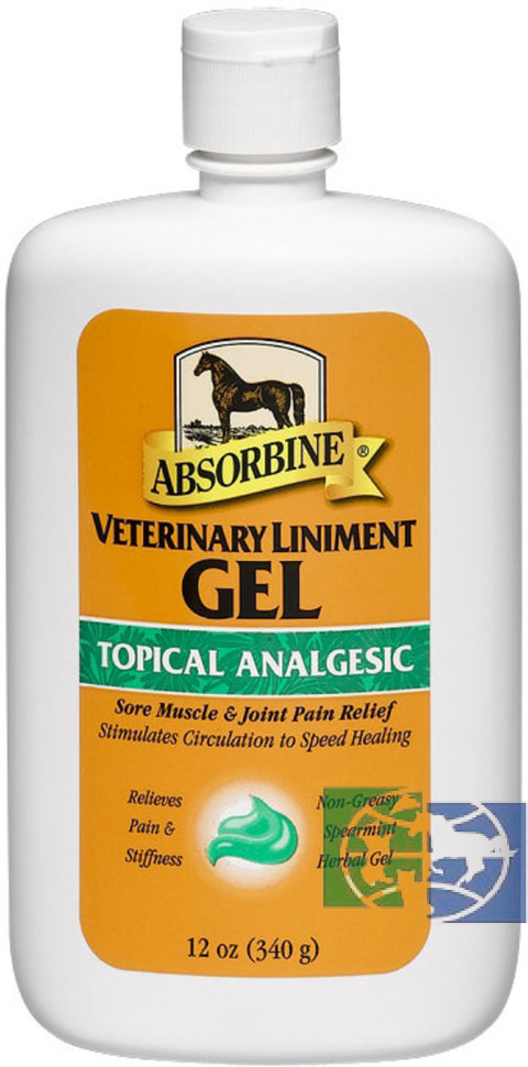 ABSORBINE: VETERINARY LINIMENT Gel ветеринарный линимент гель,  340 гр.