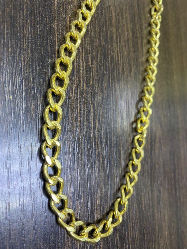 ЦЕПЬ РЫВКОВАЯ ЗОЛОТАЯ HYN2035 2мм 35см