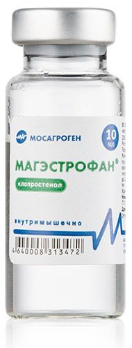 МосАгроГен: Магэстрофан раствор для инъекций, в/м, профилактика и лечение гинекологических болезней самок с/х животных, 10 мл