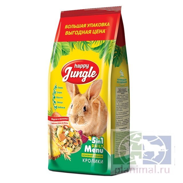 Happy Jungle корм для декоративных кроликов, 900 гр.