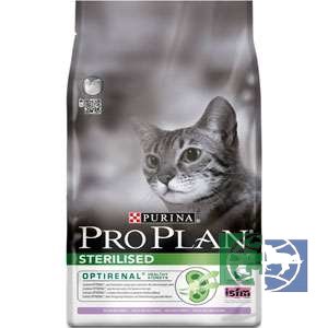 Сухой корм Purina Pro Plan для стерилизованных кошек и кастрированных котов, индейка, 1,5 кг