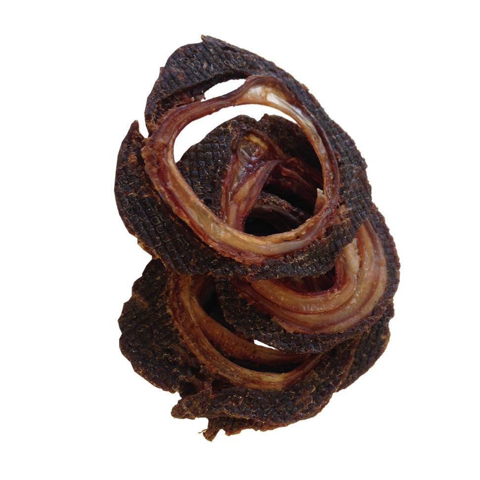 Деревенские лакомства: Трахея говяжья, с мясом говядины, для собак, 50 гр