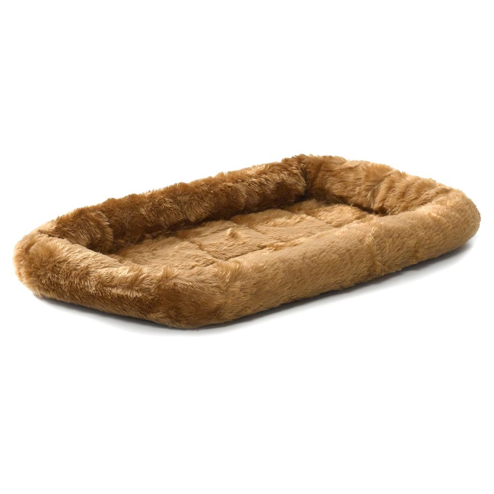 MidWest: Лежанка Pet Bed, для собак и кошек, меховая, коричневая, 55 х 33 см 
