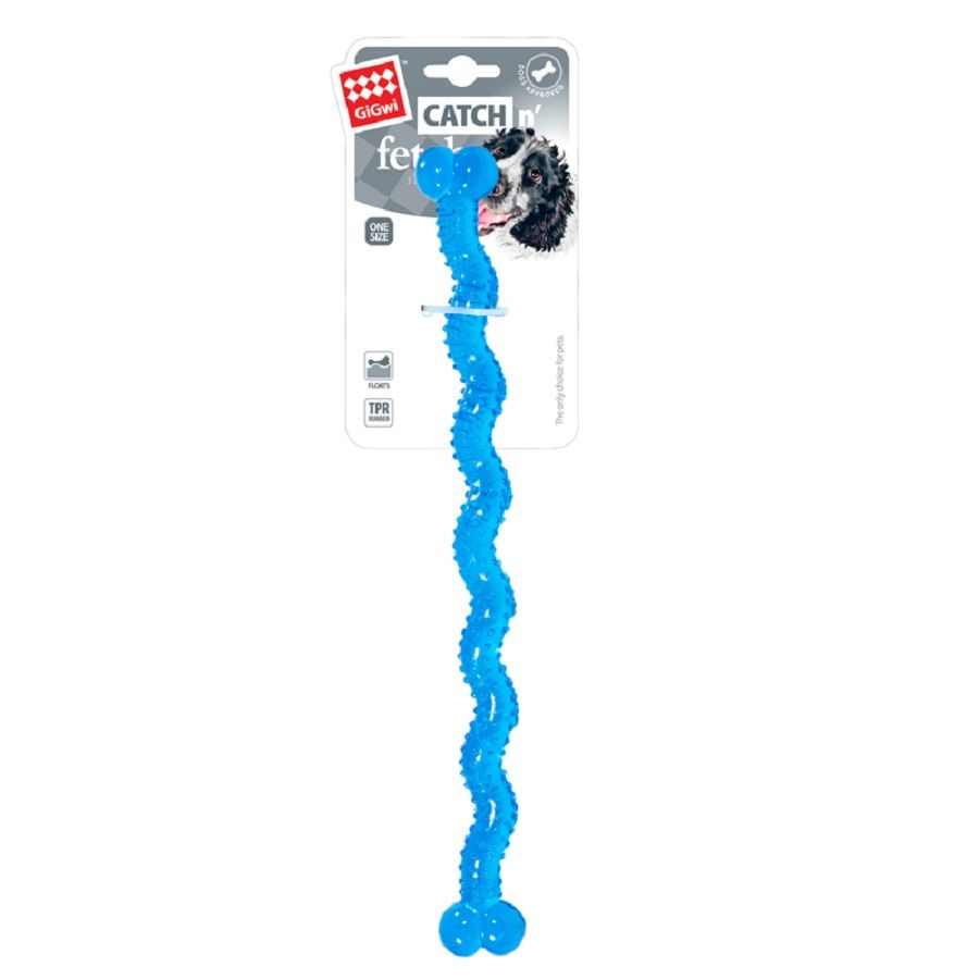 GiGwi: Косточка резиновая, длинная, игрушка для собак, серия CATCH & FETCH, 48 см, 75249
