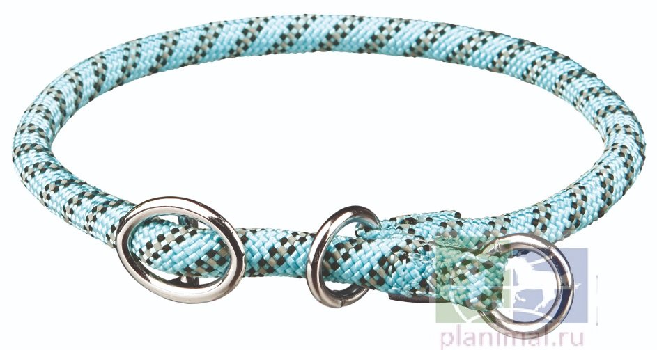 Trixie: Ошейник-удавка Sporty Rope, M: 45 см/ф 8 мм, светло-синий, арт. 14627