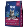 Brit: Premium, Сухой корм с курицей, для взрослых кошек, Cat Adult Chicken, 400 гр.