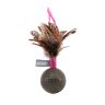JOYSER: Catnip Ball Мячик из спрессованной кошачьей мяты с перьями, розовый, игрушка для кошек, 13 см
