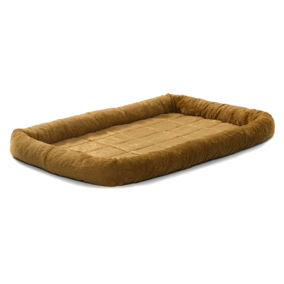 MidWest: Лежанка Pet Bed, для собак и кошек, меховая, коричневая, 61 х 46 см