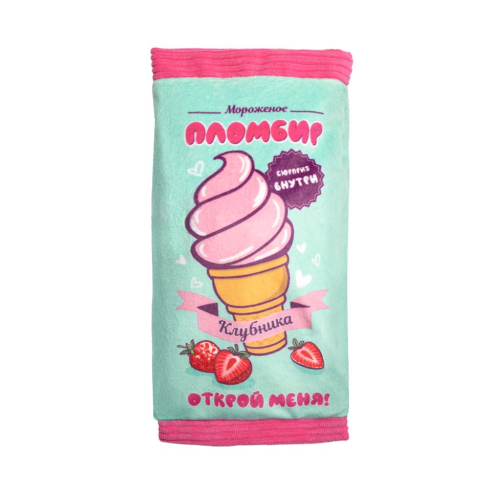 Triol: Игрушка для собак шуршащая из термопластичной резины Пломбир, 200 мм