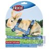 ixie: Шлейка для кролика с поводком, 10 мм х 1,2 м, нейлон с рисунком, арт. 6263