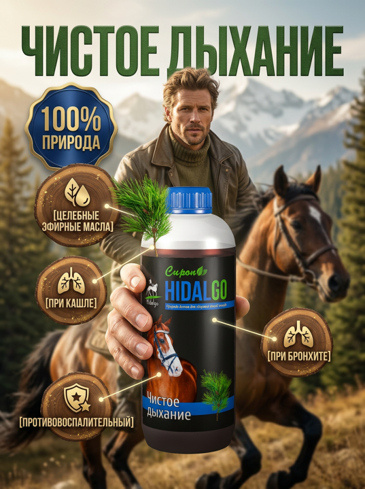Идальго: Сироп Чистое дыхание, 1 л