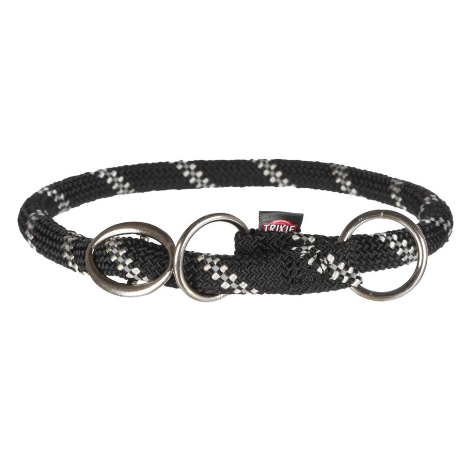Trixie: Ошейник-удавка Sporty Rope, S–M: 40 см/ф 8 мм, чёрный, арт. 14636