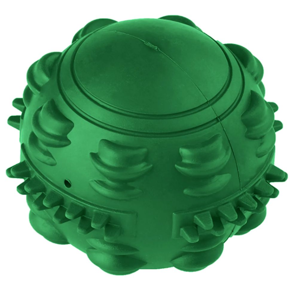 Mr.Kranch: Игрушка, Мяч, зеленый, с ароматом курицы, для собак, 8 см 