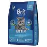 Brit: Premium, Сухой корм с курицей и лососем, для котят, Cat Kitten, 400 гр.
