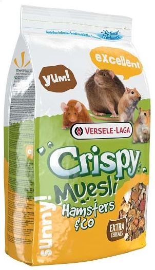Versele-Laga Crispy Hamster корм для крыс, хомяков и мышей с витамином Е, 1 кг
