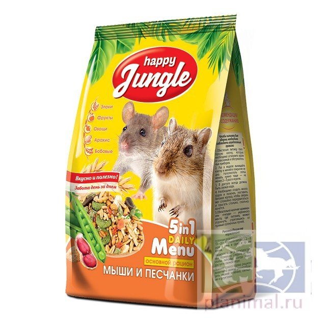 Happy Jungle корм для мышей и песчанок, 400 гр.