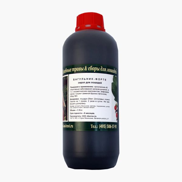 Биотех-Зоо: Сироп Багульник Форте для лошадей, 1.1 л