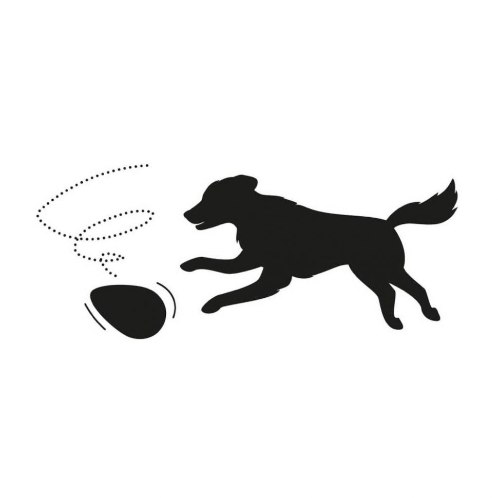 Flamingo: Игрушка для собак Яйцо красное 8,5 х 12,5 см, пластик