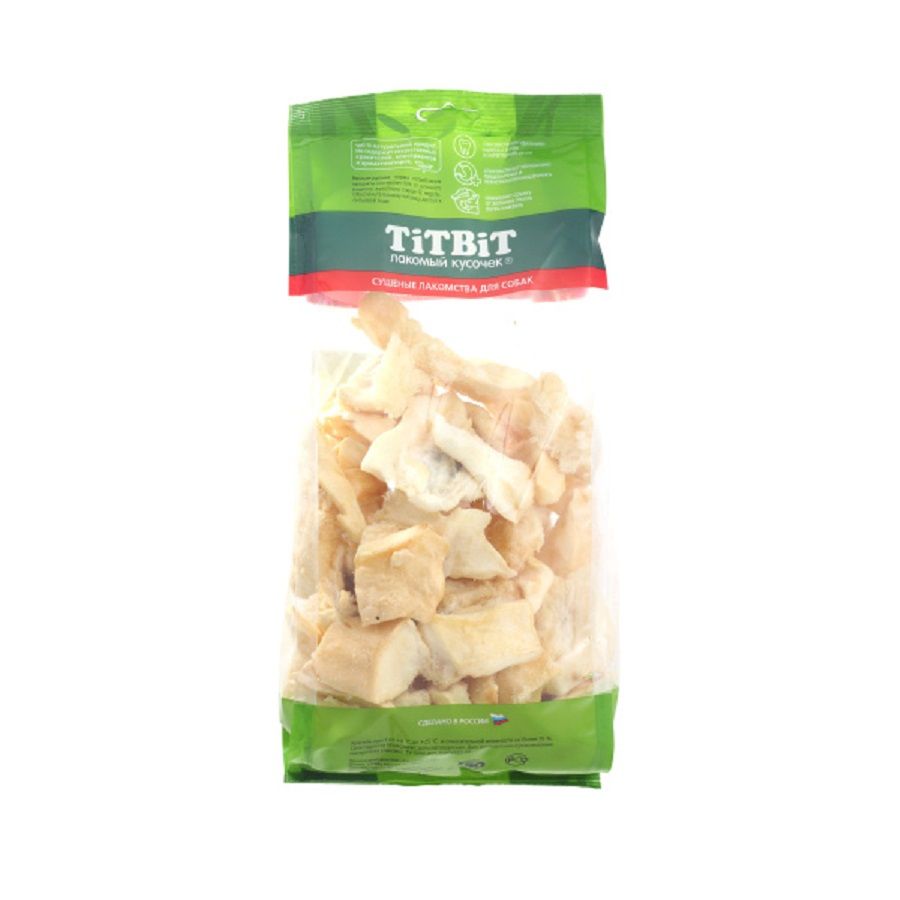 TiTBiT: хрустики говяжьи XXL, мягкая упаковка, 30-50 мм, 195 гр, арт. 849
