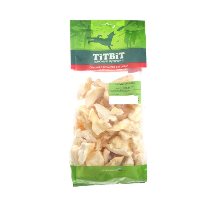 TiTBiT: хрустики говяжьи XXL, мягкая упаковка, 30-50 мм, 195 гр, арт. 849